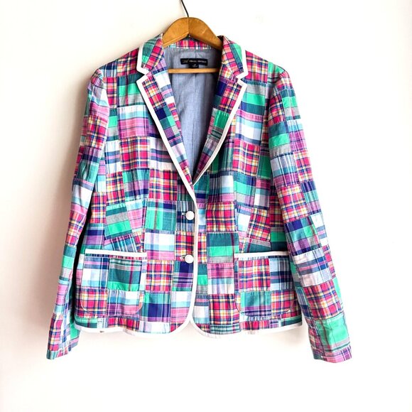 Colorful Plaid Blazer - Picture 1 of 10